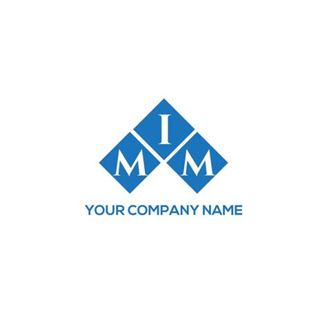 MIM letter logo design on WHITE background. MIM creative initials ...