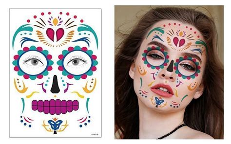 Halloween Temporary Tattoos Face Tattoo Sticker Fake Waterproof | eBay