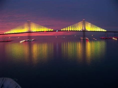 Skyway Bridge at night - 1/3/09 | Skyway bridge at night - g… | Flickr