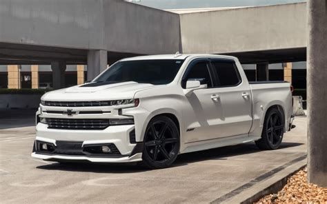 White Chevy Silverado 1500 RST on Vossen Wheels Is the Stormtrooper ...