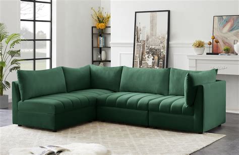 Dark Green Sectional Sofa | Cabinets Matttroy