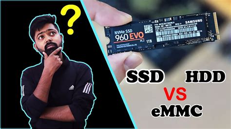 eMMC vs SSD vs HDD Storage in HINDI - YouTube