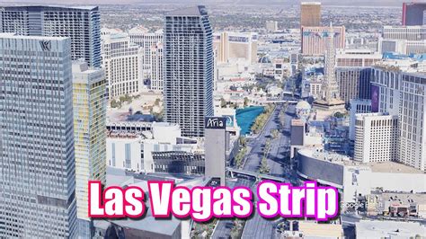 Las Vegas Strip Fly-by aerial view 4K - YouTube