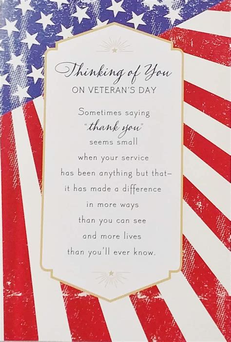 Veterans Day Thank You Cards