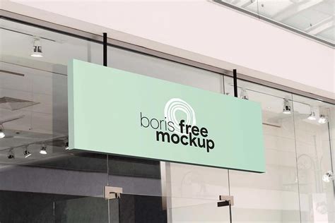 Free Shop Signage Mockup | Mockuptree