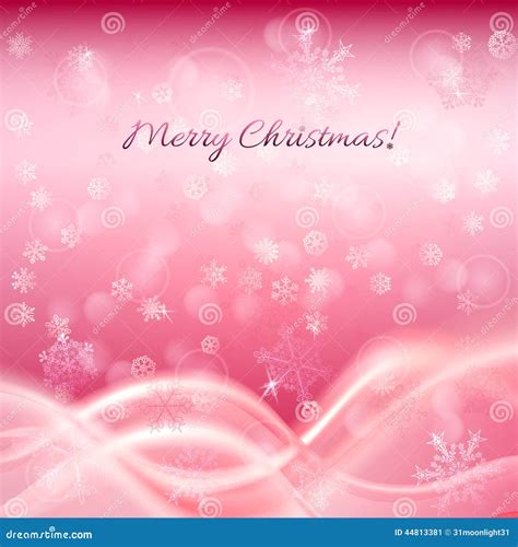 Pink Christmas Background Stock Vector - Image: 44813381