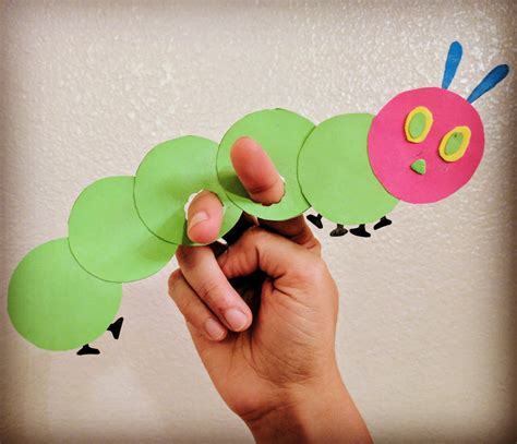 The Very Hungry Caterpillar - Finger Puppet Craft - The Joy of Sharing