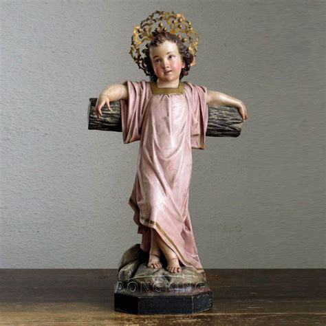 Indoor Religious Fiberglass Baby Jesus Statue | Religious Sculpture