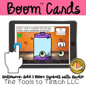 Boom Cards Halloween Jar Add 1 More by The Tools to Teach LLC | TpT