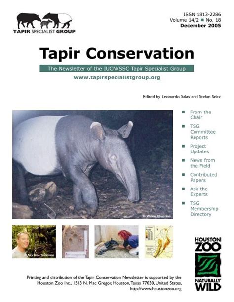 Tapir Conservation - Tapir Specialist Group