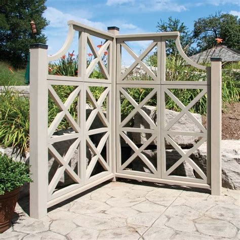 corner garden trellis for privacy idea around the garden great backdrop ...