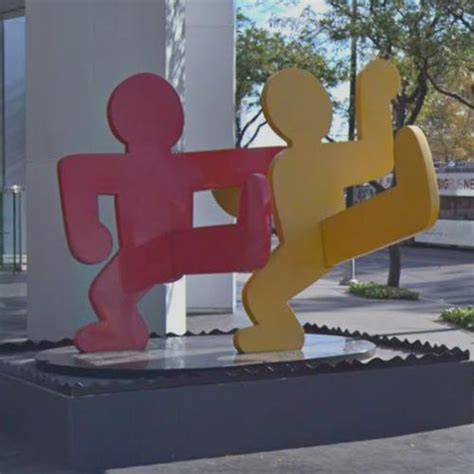 'Untitled (Two Dancing Figures)' by Keith Haring in Battery Park, NY ...