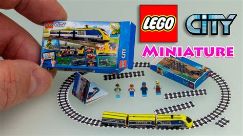 How to make Miniature LEGO City Passenger Train set - Tutorial | No ...