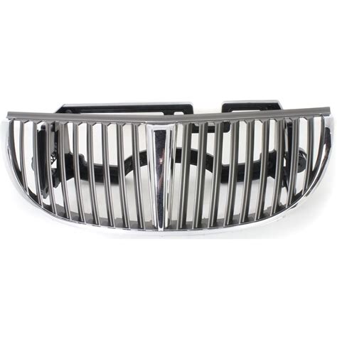 Grille For 98-2002 Lincoln Town Car Silver Plastic - Car Parts Shop