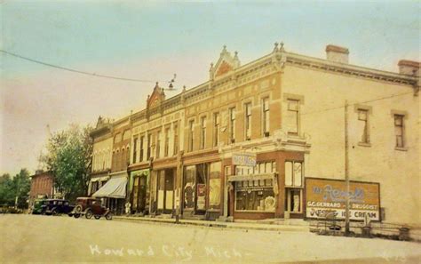 HOWARD CITY MICHIGAN DOWNTOWN MAIN STREET 1930 Main Street, Street View ...