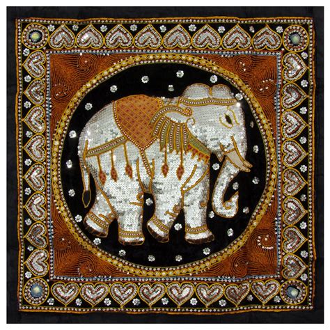 Burmese Elephant Tapestry Wall Hanging | Elephant tapestry, Tapestry ...