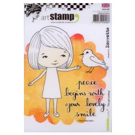 Carabelle Studio A6 Unmounted Stamp Set - The Girl Smiling by Zorrotte ...