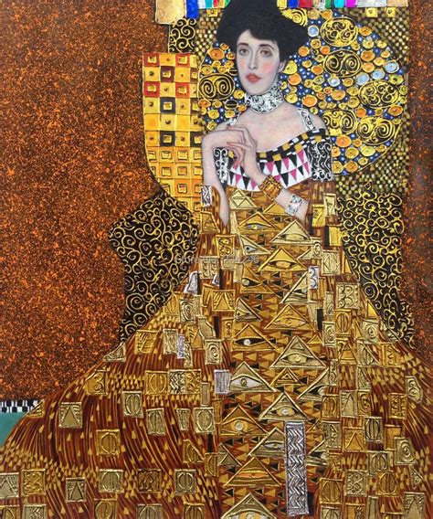 Handmade Gustav Klimt Portrait Oil Paintings Portrait of Adele Bloch ...