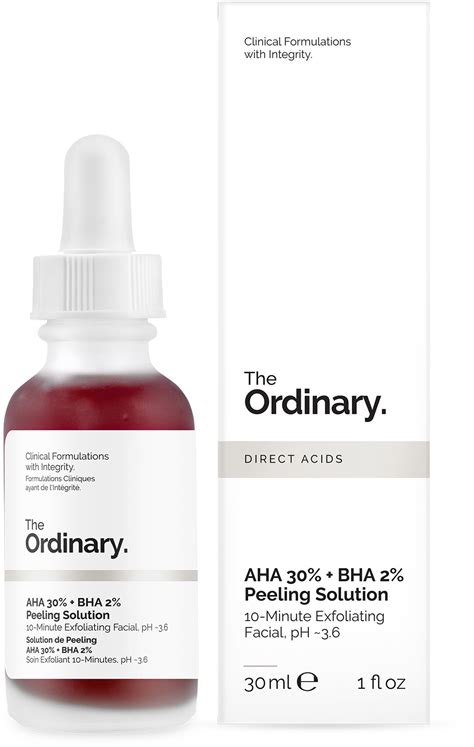 The Ordinary Direct Acids AHA 30% + BHA 2% Peeling Solution 30 ml ...