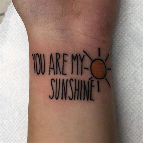 Top 43 Best You Are My Sunshine Tattoo Ideas - [2021 Inspiration Guide]