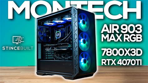 Montech Air 903 MAX 7800X3D + RTX 4070Ti PC Build! - YouTube