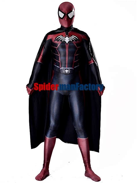 2017 Spider Bat Costume Male Superhero Spiderman Costume Halloween ...