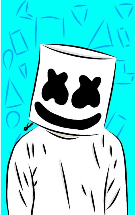 marshmello | Easy drawings, Simple doodles, Neon wallpaper