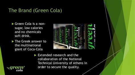 Green cola / New Product Promotion