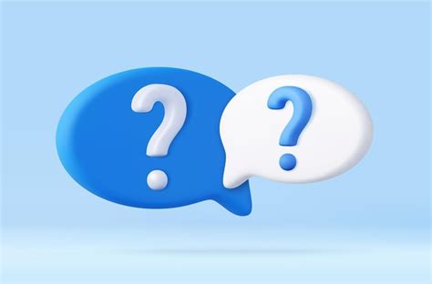 Premium Vector | 3d speech bubble with question mark icon faq support ...