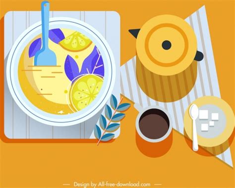 Food background sets vegetables food icons colorful design Vectors ...