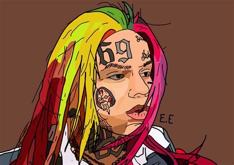 How To Draw 6Ix9Ine Cartoon How to draw 6ix9ine step by step