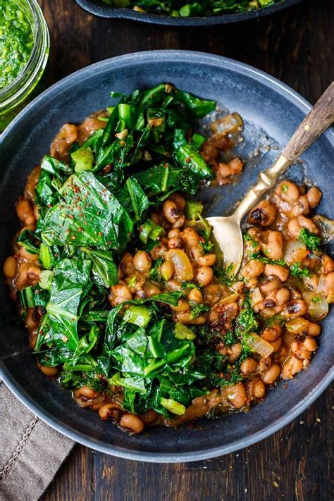 Smoky Black-Eyed Peas and Collard Greens – HouseholdCooking.com