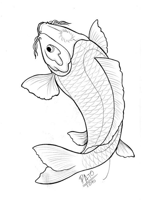 Koi Karper Fish Coloring Page, Mandala Coloring Pages, Coloring Pages ...