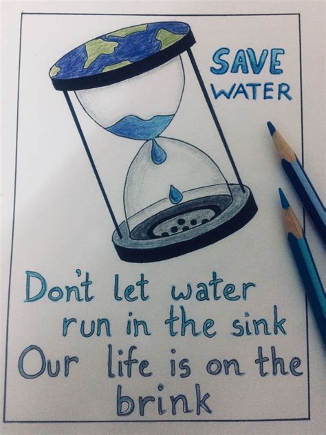 Savewater Save Water Poster Drawing Save Water Poster Save Water ...