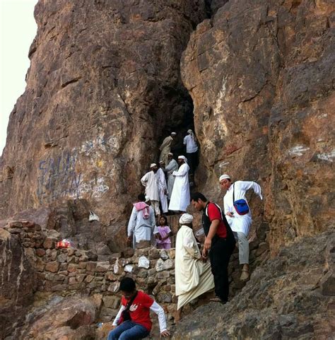 This is the cave that opened up for Rasool'Allah on d day of battle of ...