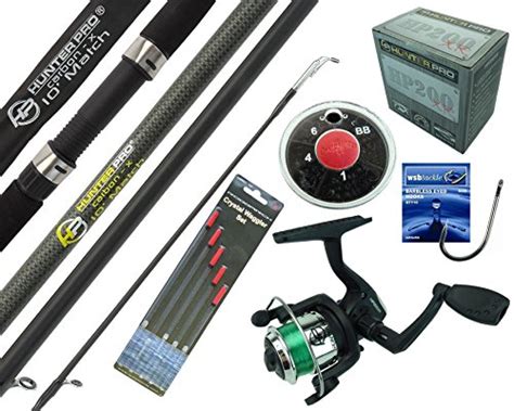 Hunter Pro COMPLETE STARTER BEGINNER FISHING KIT SET & 10′ ROD REEL ...