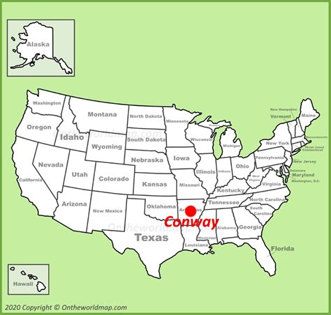 Conway Map | Arkansas, U.S. | Discover Conway with Detailed Maps