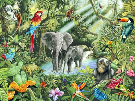 Jungle – remarkable wall mural | Jungle mural, Jungle art, Jungle wall ...