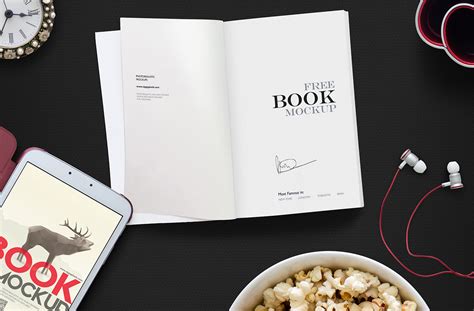 Free Open Book Mockup Scene — Free Mockup World