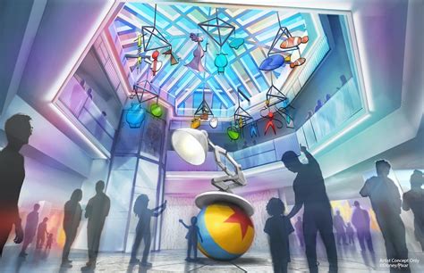 CONCEPT ART: New Pixar Art Hotel Replacing Paradise Pier at Disneyland ...