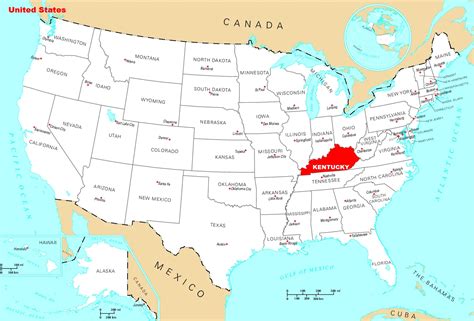 Where Is Kentucky Located • Mapsof.net