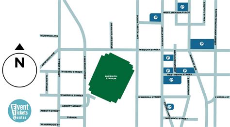 Lucas Oil Stadium Parking Map | Lucas oil stadium, Stadium, Indianapolis