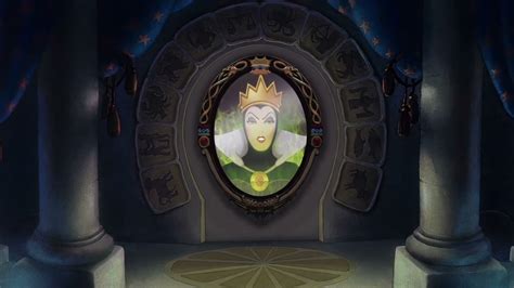 Disney Villains Evil Queen Reveal Snow White Mirror Demo - YouTube