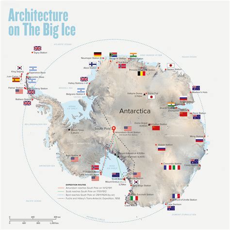 Map Of Antarctic Stations - Map Of New Hampshire