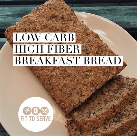 Low Carb High Fiber Breakfast Bread