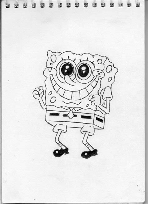 Spongebob Drawing In Pencil