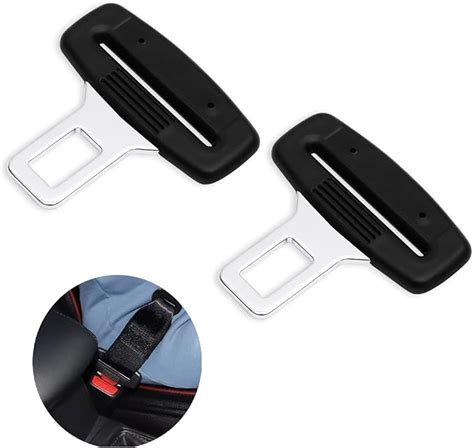 Universal Seat Belt Clip, 2PCS Alarm Stoppers for Car Seat Belt Buckles ...