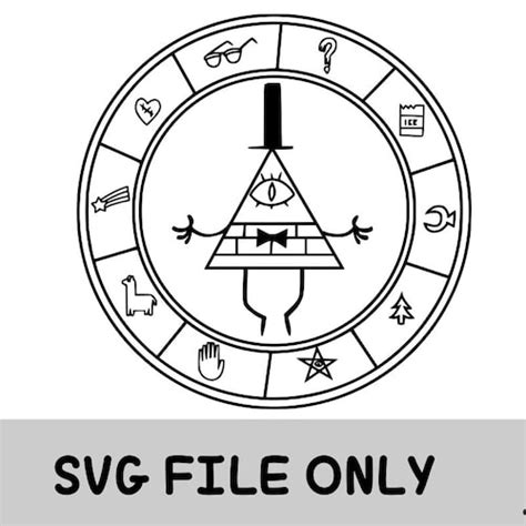 Gravity Falls Bill Cipher SVG - Etsy