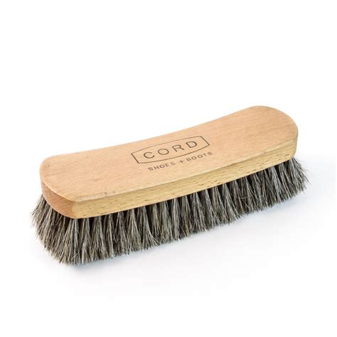 Horsehair Shoe Shine Brush (Large) | Cord Shoes and Boots