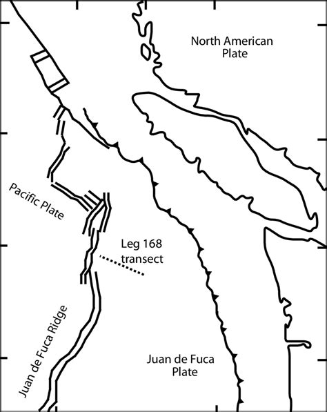 Site map of the northern Juan de Fuca Ridge and surrounding region ...